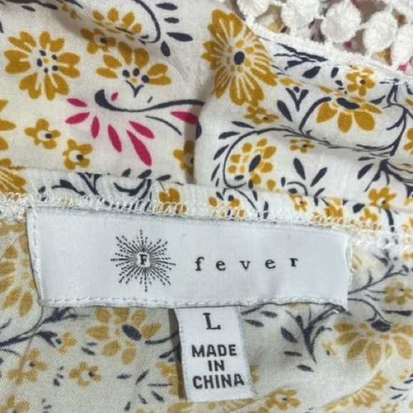 Wmns Fever, Off-Shoulder Peasant Top, sz Lg - Picture 4 of 4